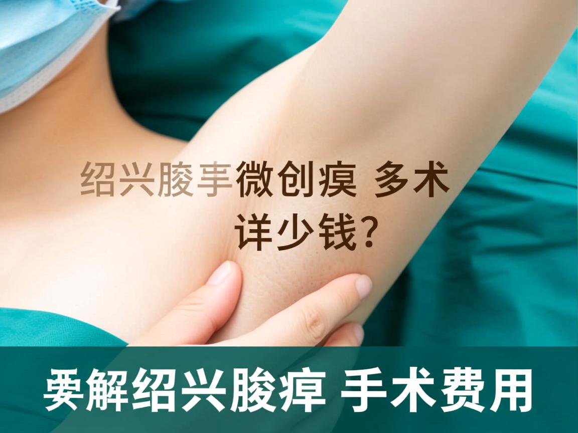 绍兴腋臭微创手术多少钱？详解绍兴腋臭手术费用