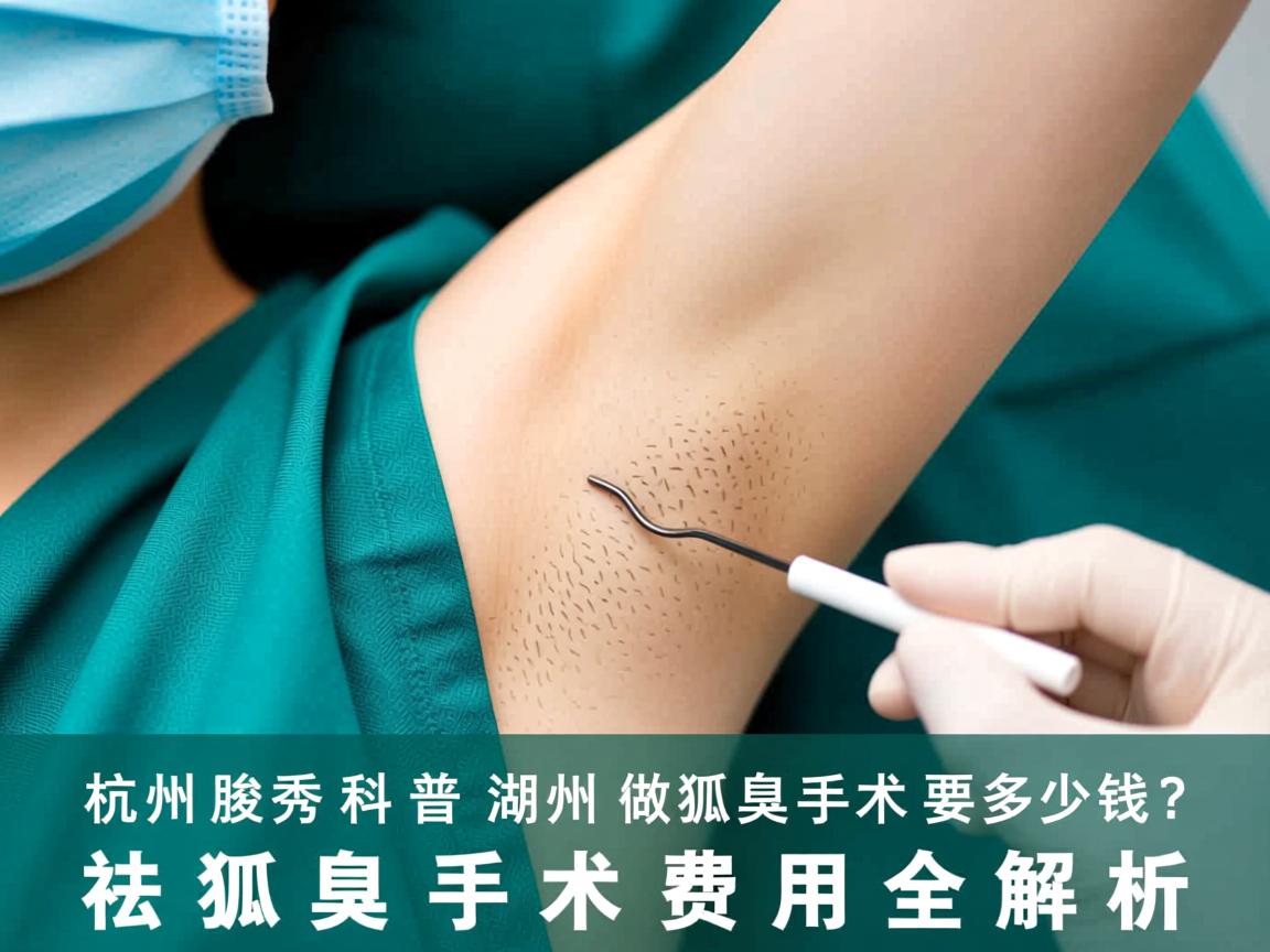 杭州腋秀科普，在湖州做祛狐臭手术要多少钱？祛狐臭手术费用全解析