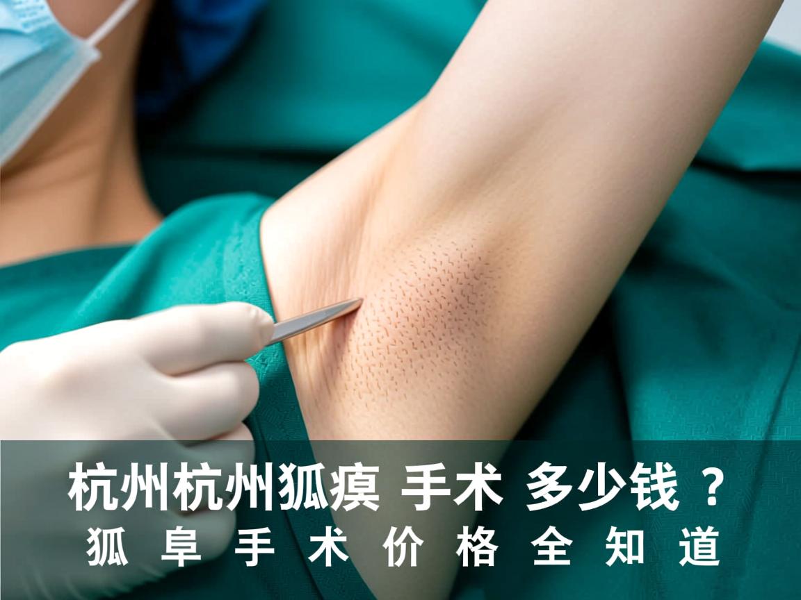 杭州腋秀解析，杭州狐臭手术多少钱？狐臭手术价格全知道