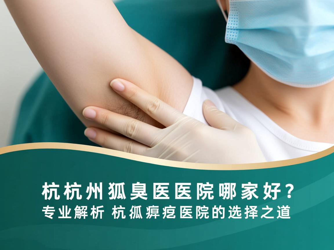 杭州狐臭医院哪家好？专业解析杭州狐臭医院的选择之道