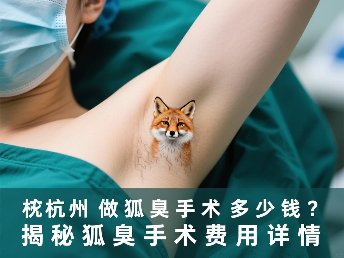 杭州做狐臭手术多少钱？揭秘狐臭手术费用详情