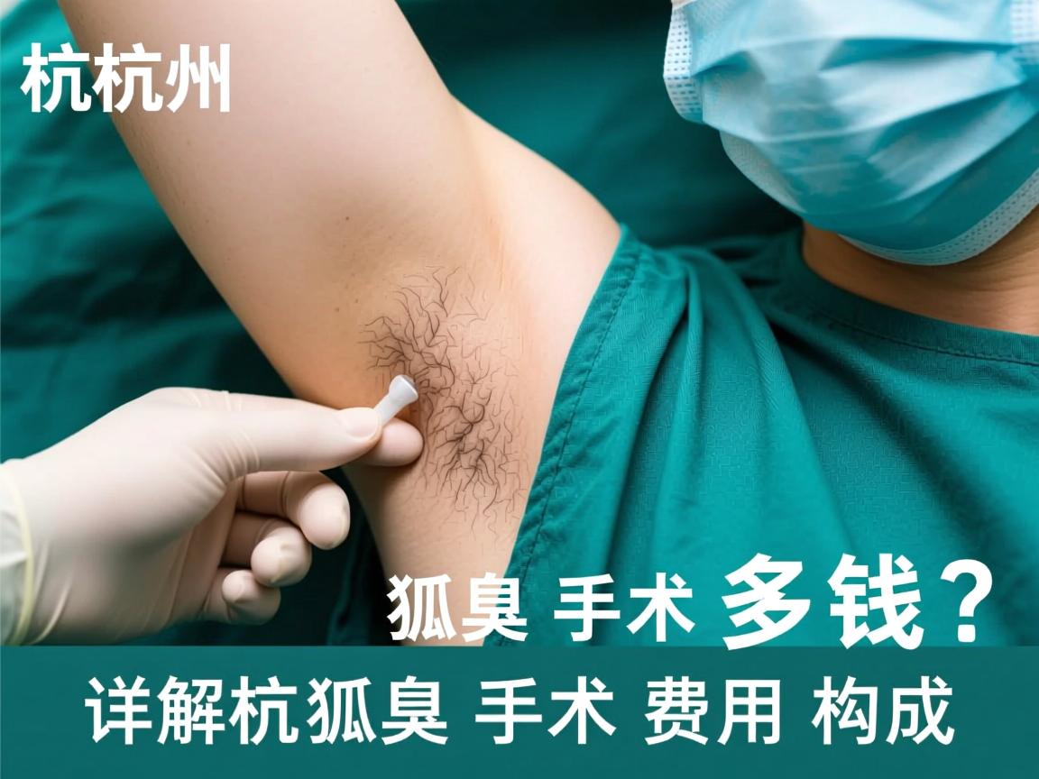 杭州狐臭手术多钱？详解杭州狐臭手术费用构成