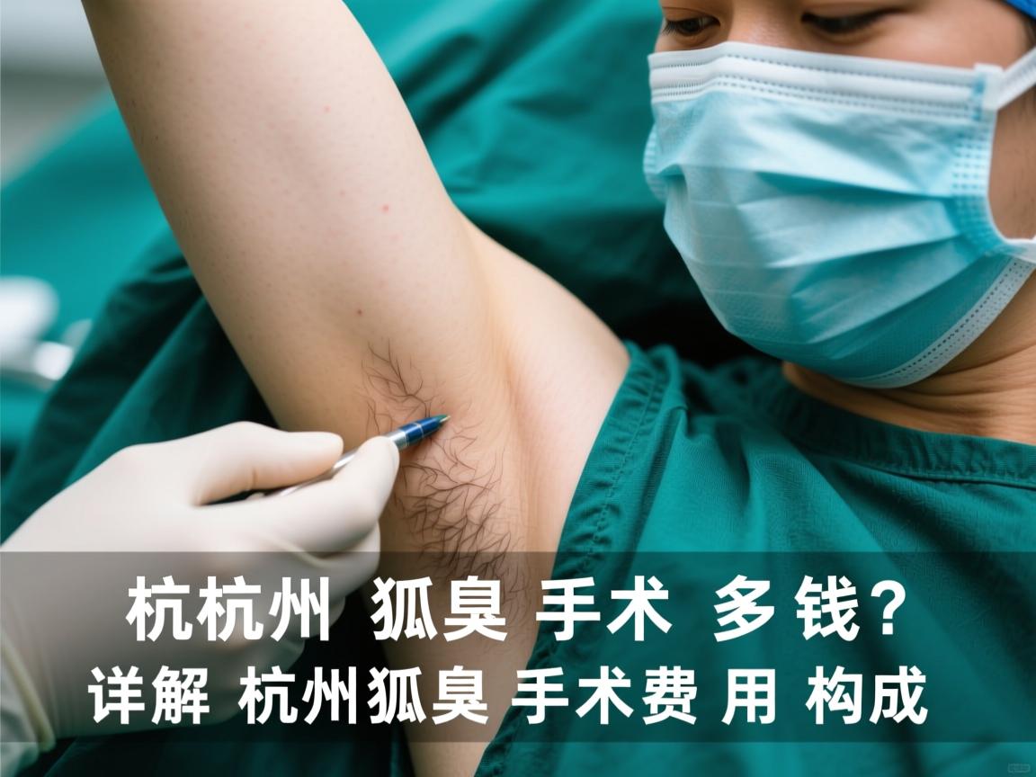 杭州狐臭手术多钱？详解杭州狐臭手术费用构成