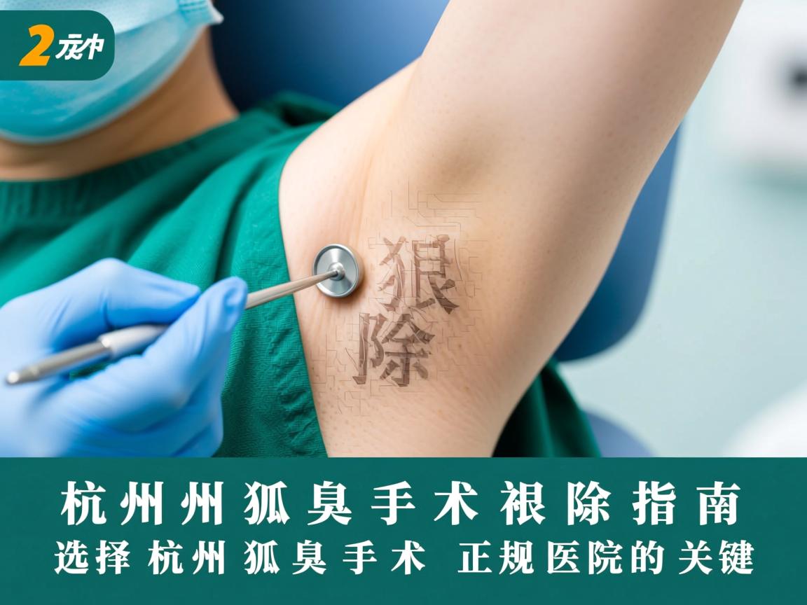 杭州狐臭手术根除指南，选择杭州狐臭手术正规医院的关键
