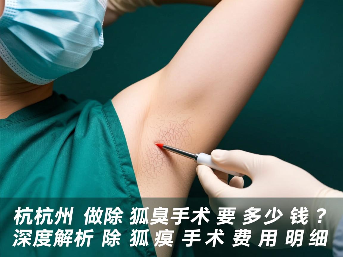 杭州做除狐臭手术要多少钱？深度解析除狐臭手术费用明细