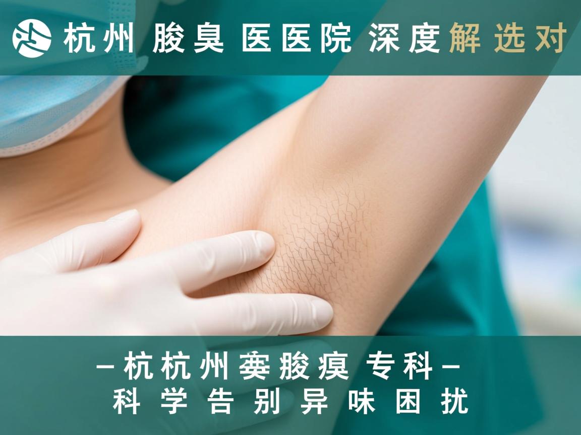 杭州腋臭医院深度解析，选对杭州腋臭专科，科学告别异味困扰