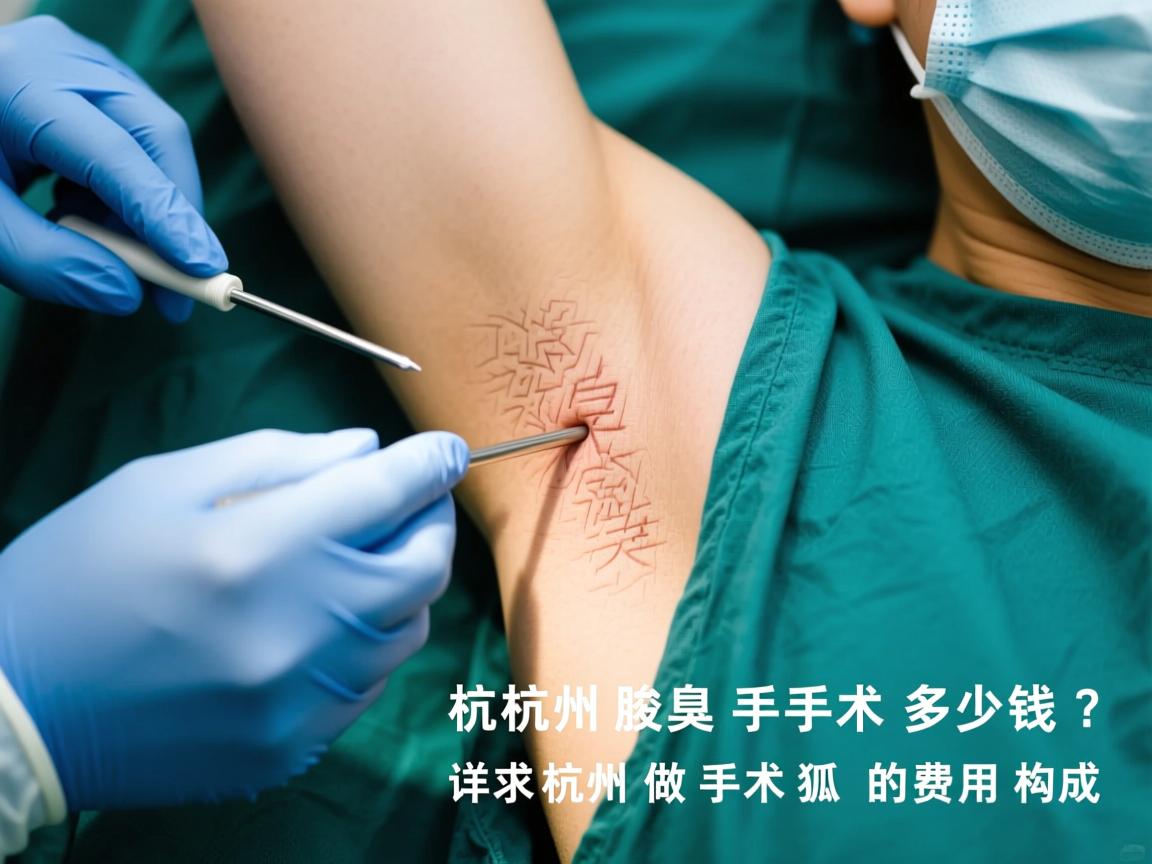 杭州腋臭手术多少钱？详解杭州做手术狐臭的费用构成