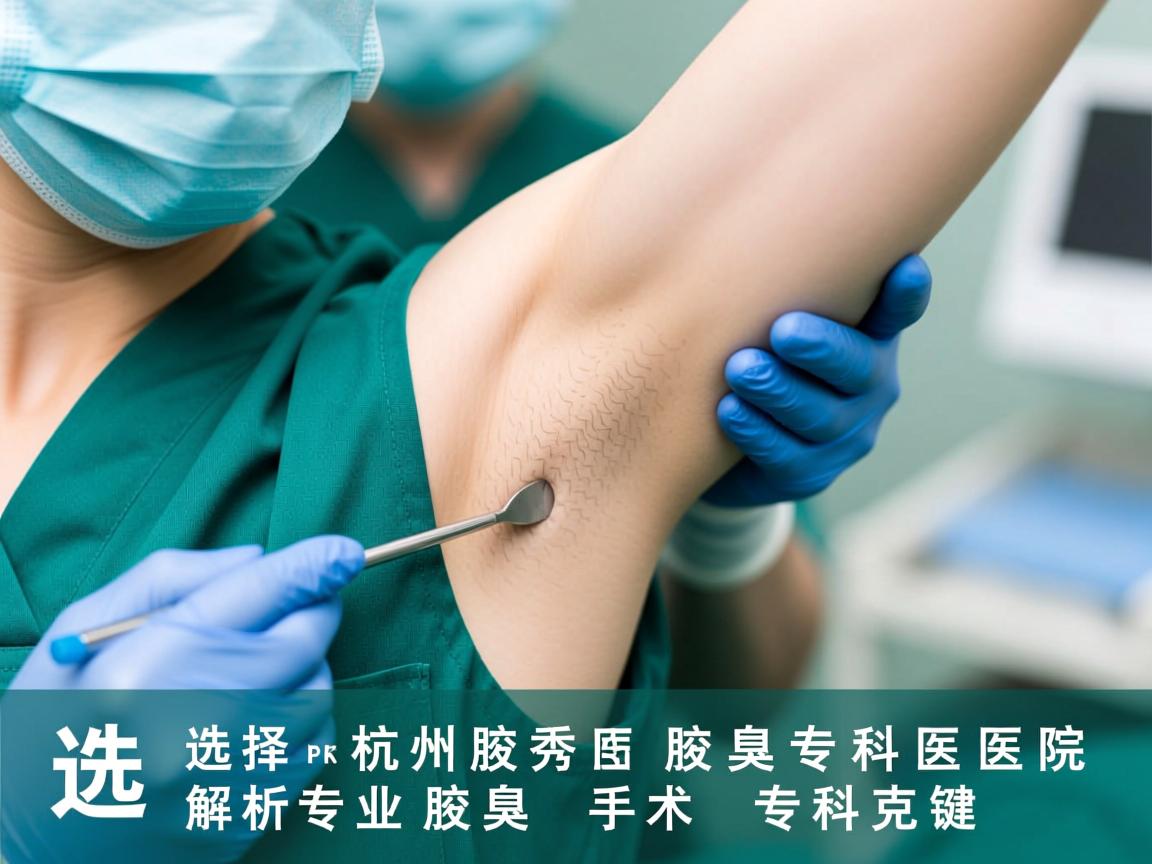选择杭州腋秀腋臭专科医院，解析专业腋臭手术专科的关键