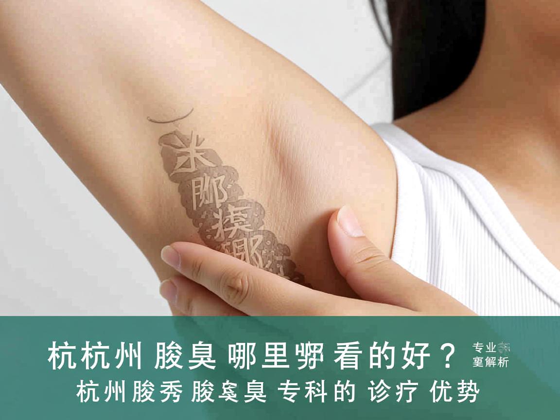 杭州腋臭哪里看的好？专业解析杭州腋秀腋臭专科的诊疗优势