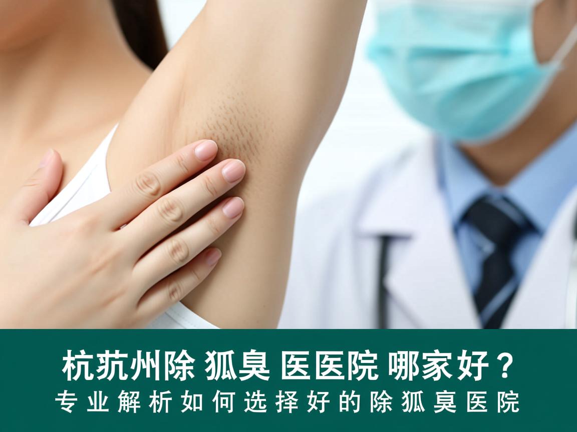 杭州除狐臭医院哪家好？专业解析如何选择好的除狐臭医院