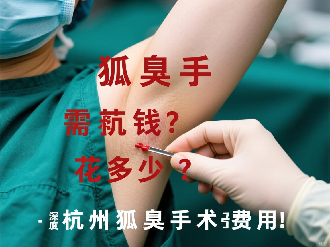 杭州狐臭手术需花多少钱？深度解析杭州狐臭手术费用