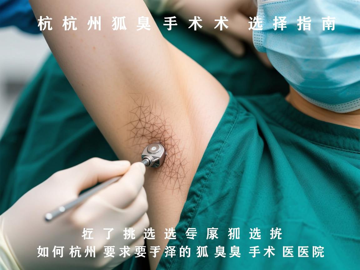 杭州狐臭手术选择指南，如何挑选杭州专业的狐臭手术医院