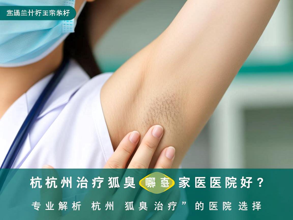 杭州治疗狐臭哪家医院好？专业解析杭州狐臭治疗的医院选择