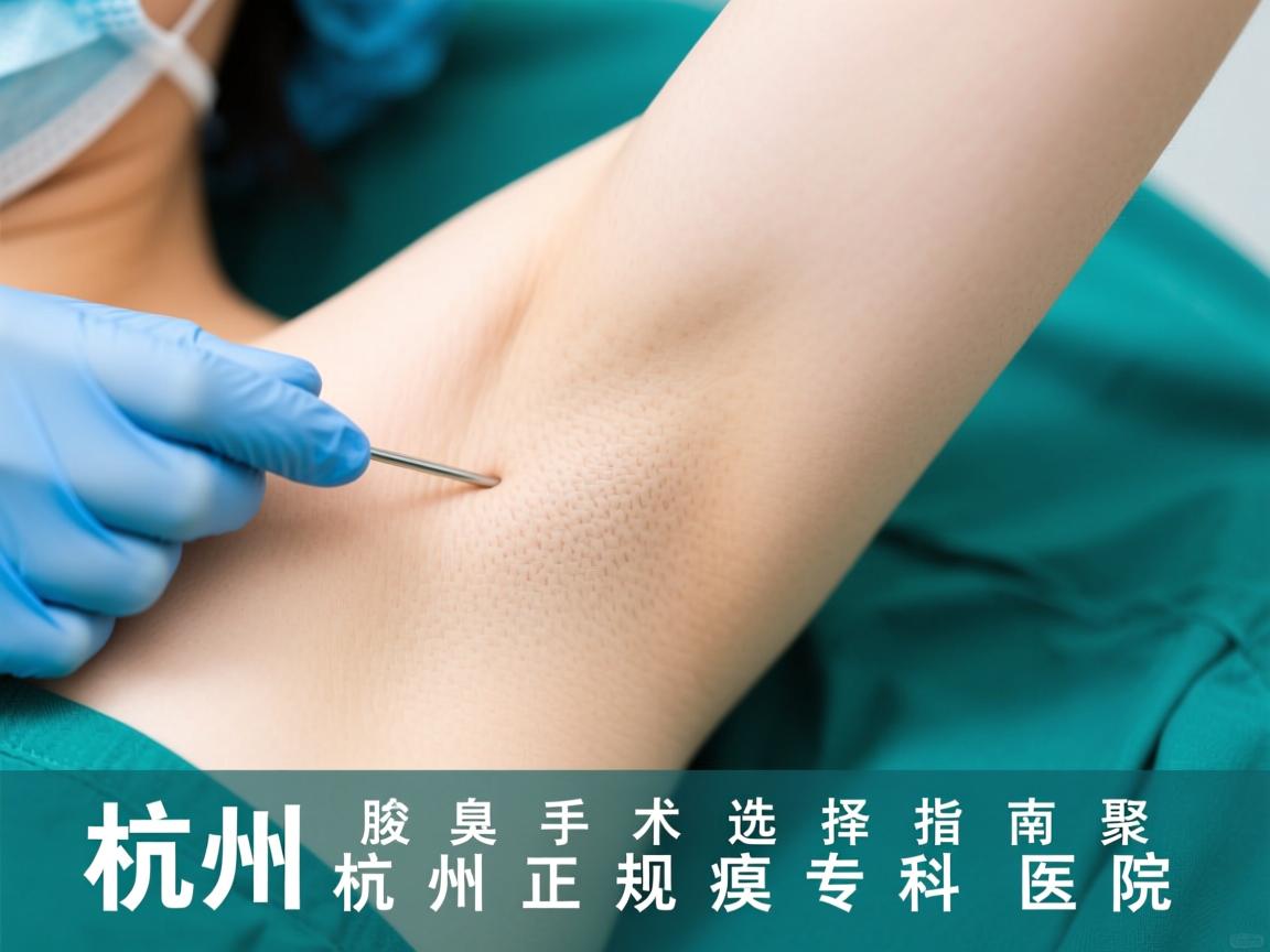 杭州腋臭手术选择指南，聚焦杭州正规腋臭专科医院