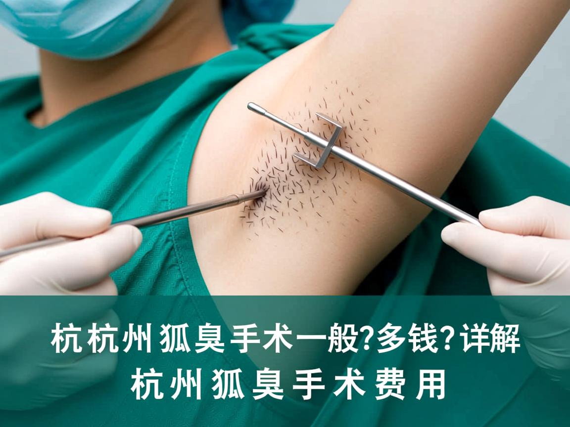 杭州狐臭手术一般多少钱？详解杭州狐臭手术费用