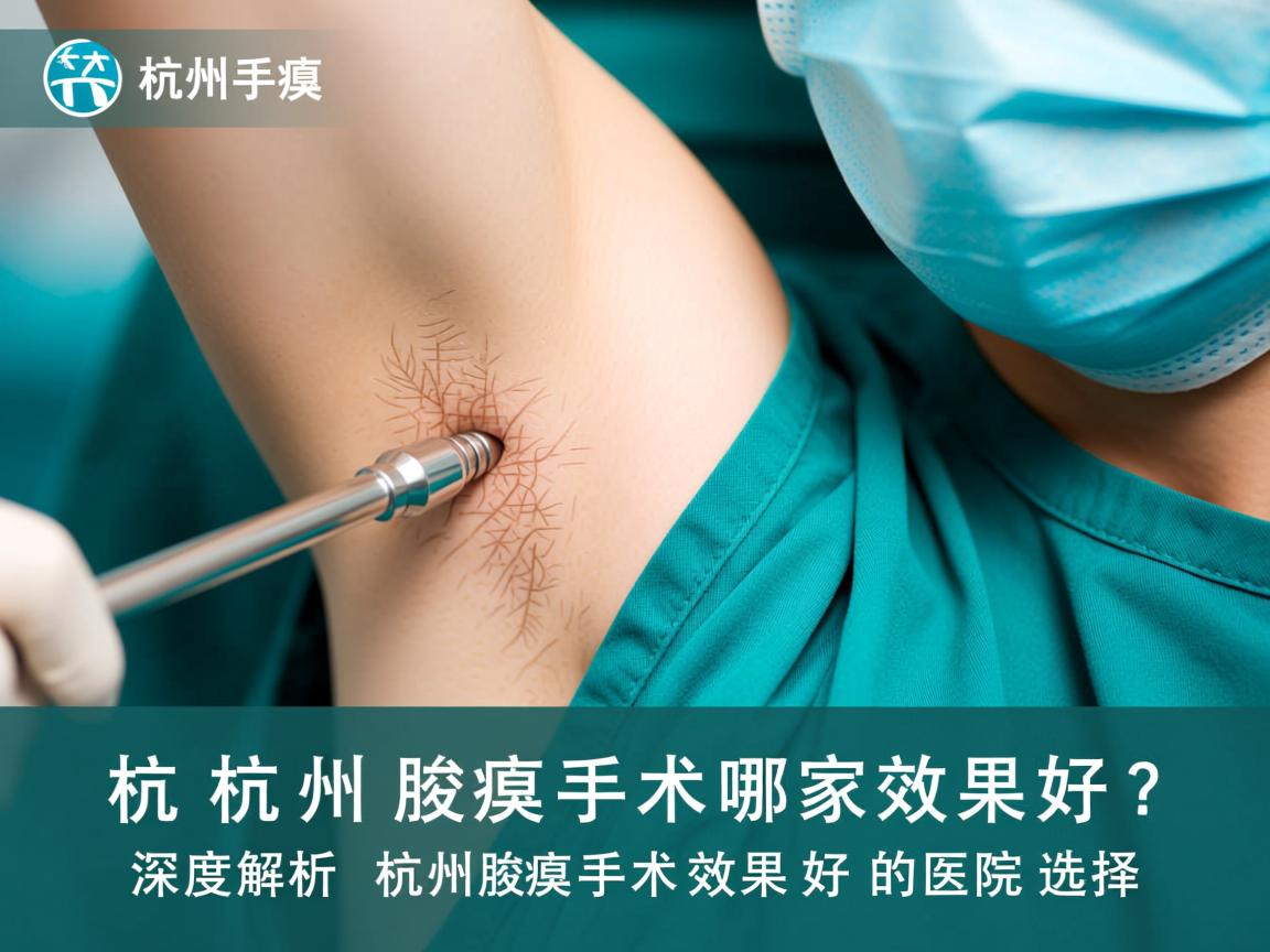 杭州腋臭手术哪家效果好？深度解析杭州腋臭手术效果好的医院选择