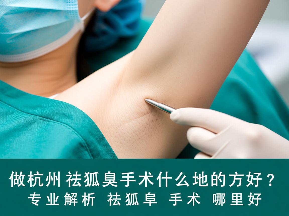 杭州做祛狐臭手术什么地方好？专业解析祛狐臭手术哪里好