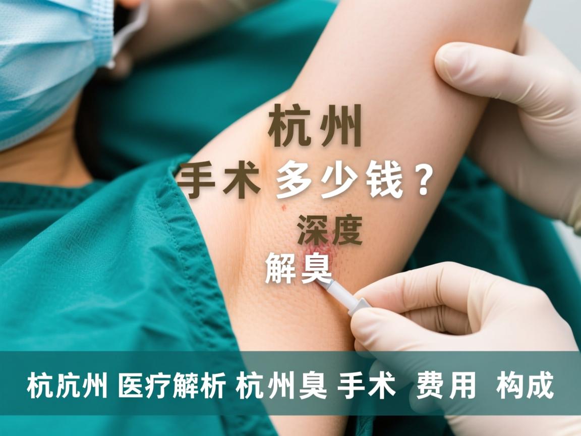 杭州腋臭手术多少钱？深度解析杭州腋臭手术费用构成