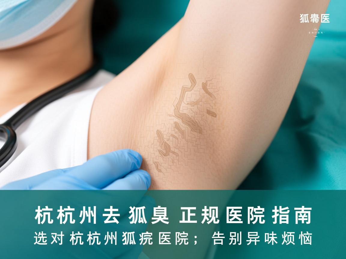 杭州去狐臭正规医院指南，选对杭州狐臭医院，告别异味烦恼