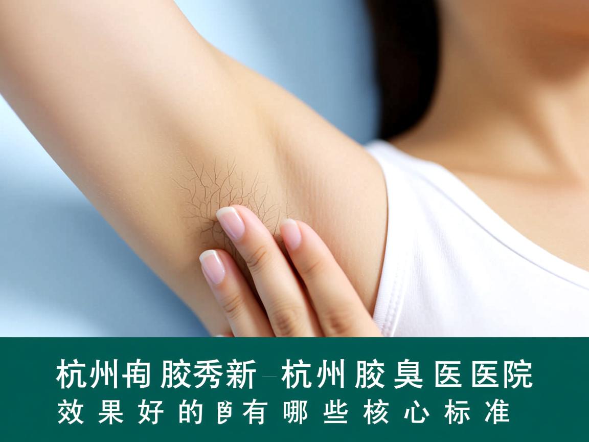 杭州腋秀解析，杭州腋臭医院效果好的有哪些核心标准