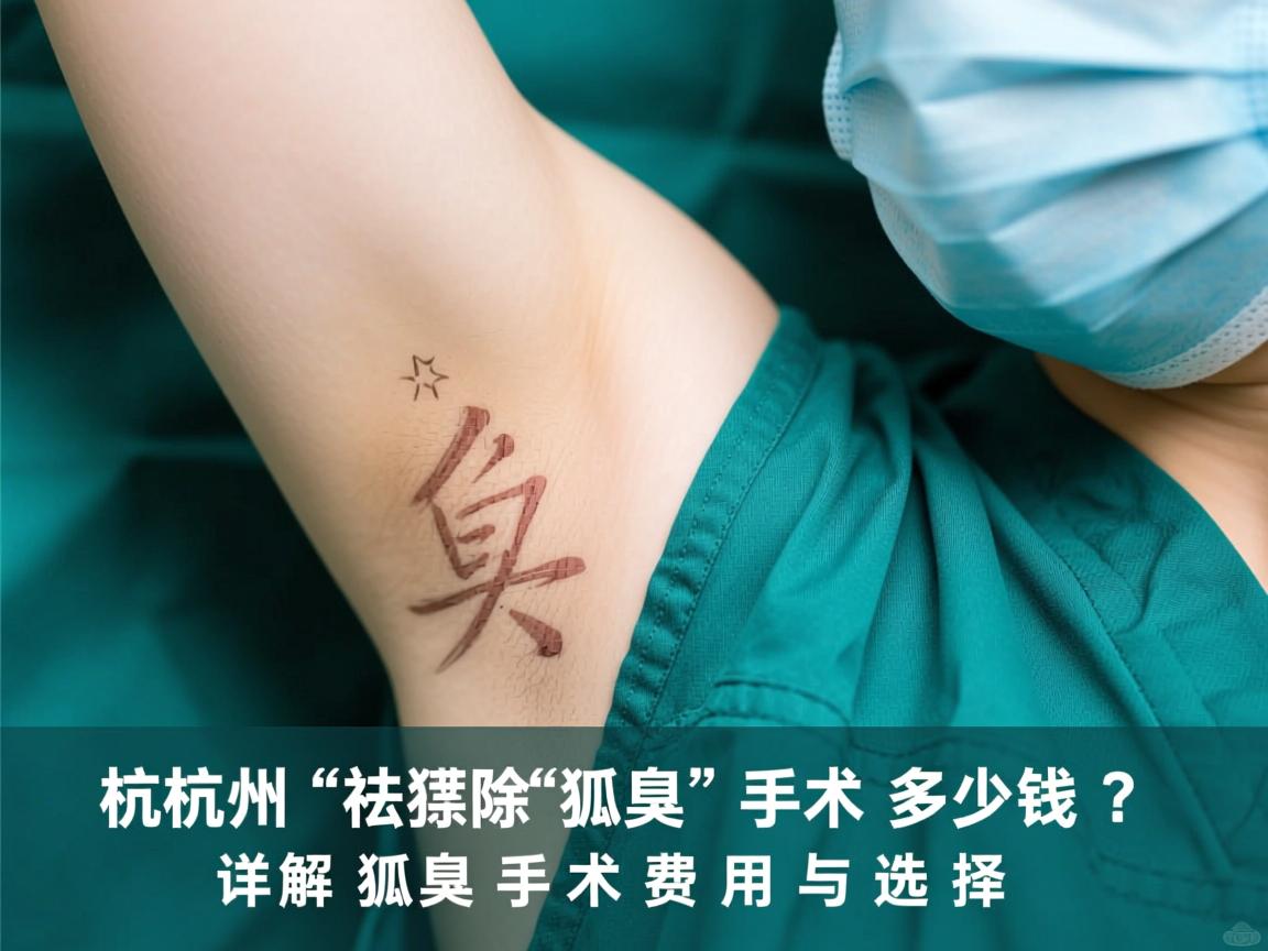 杭州祛除狐臭手术多少钱?详解狐臭手术费用与选择 杭州祛除狐臭手术多少钱?详解狐臭手术费用与选择
