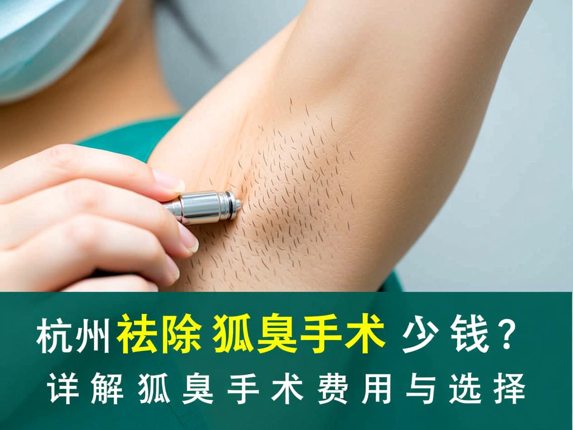 杭州祛除狐臭手术多少钱?详解狐臭手术费用与选择 杭州祛除狐臭手术多少钱?详解狐臭手术费用与选择