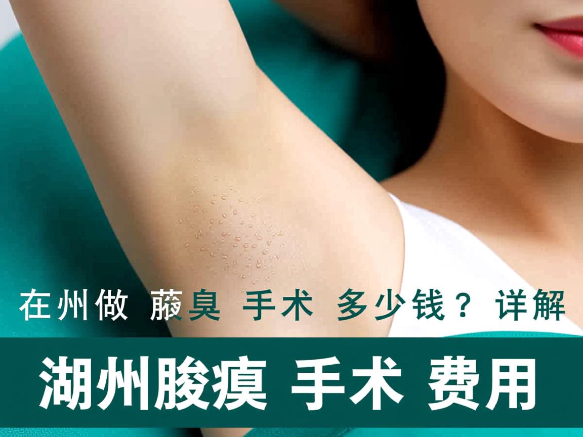 在湖州做腋臭手术多少钱？详解湖州腋臭手术费用