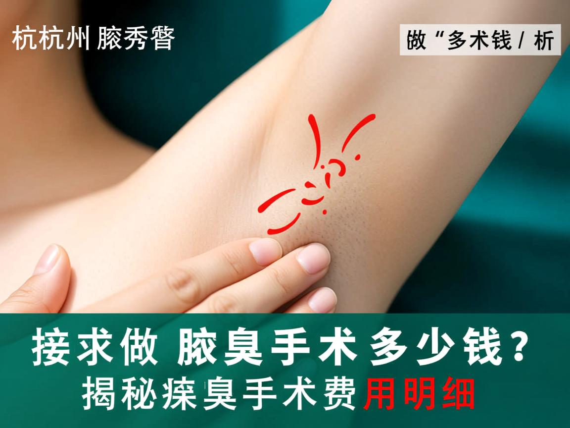 杭州腋秀解析，杭州做腋臭手术多少钱？揭秘腋臭手术费用明细
