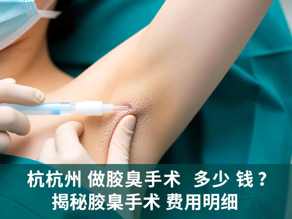 杭州腋秀解析，杭州做腋臭手术多少钱？揭秘腋臭手术费用明细