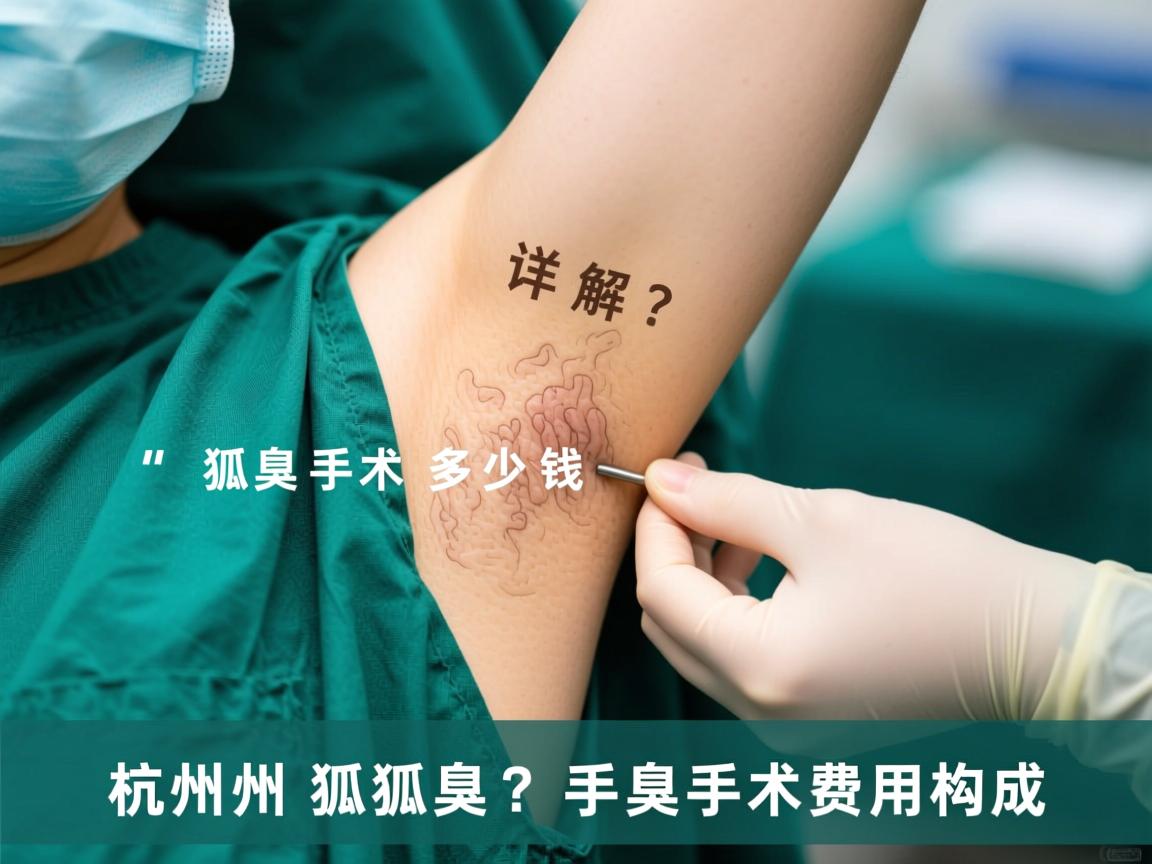 杭州狐臭手术多少钱？详解杭州狐臭手术费用构成
