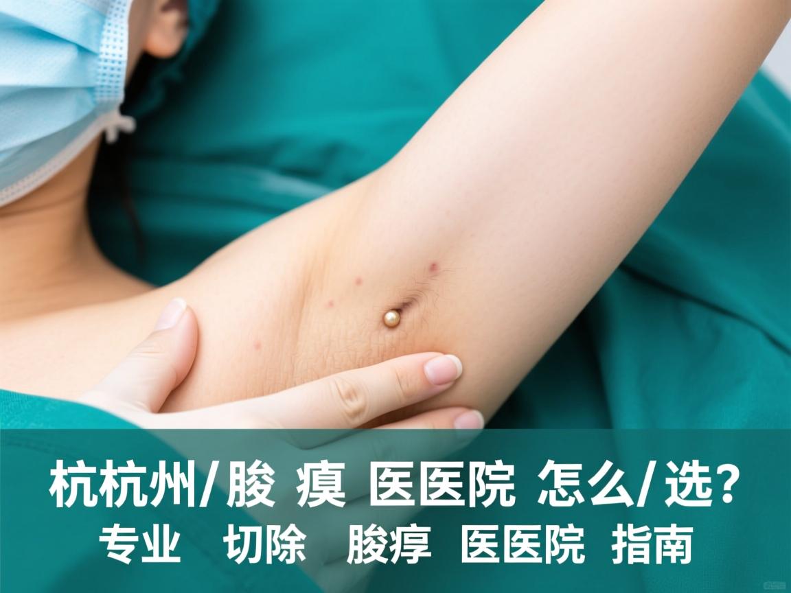 杭州腋臭医院怎么选？专业切除腋臭的医院指南
