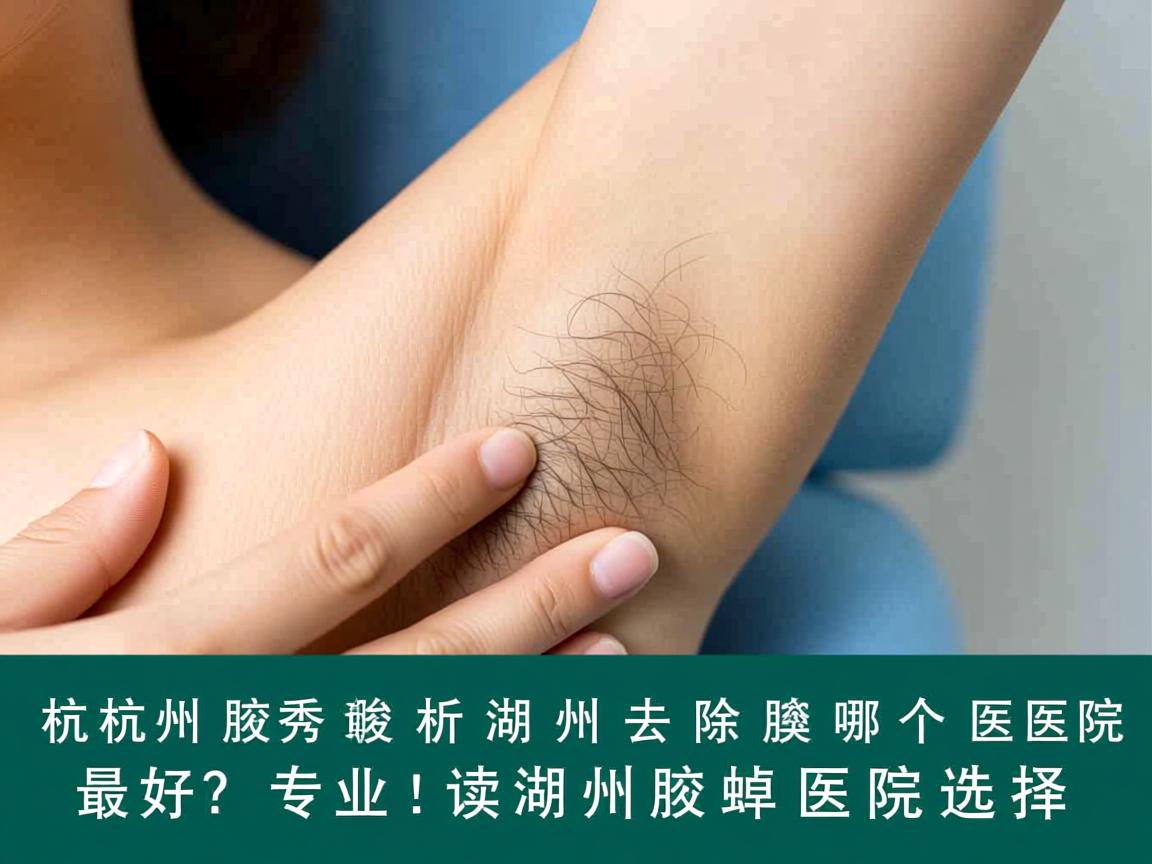 杭州腋秀解析，湖州去除腋臭哪个医院最好？专业解读湖州腋臭医院选择