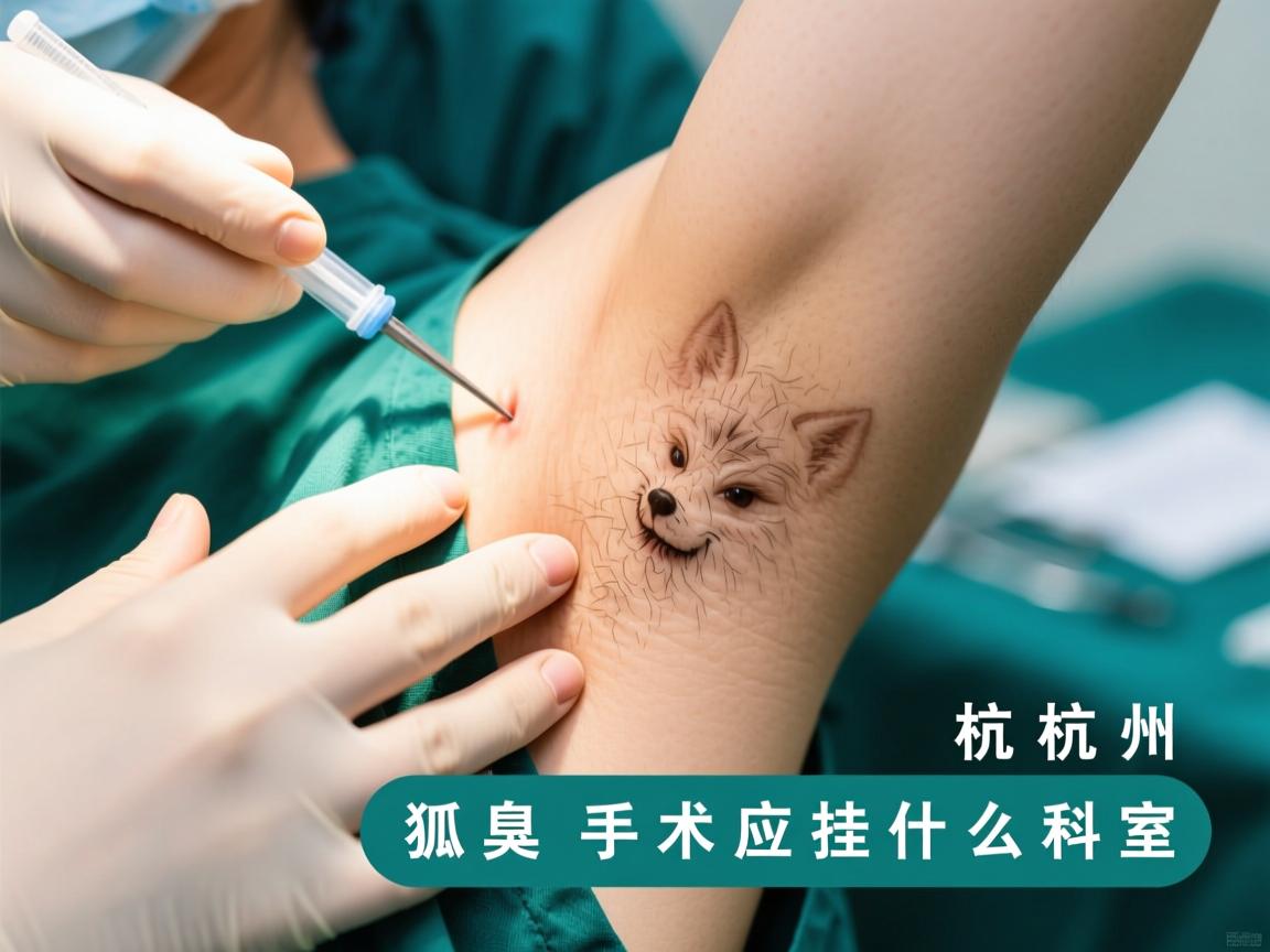杭州狐臭手术指南，详解狐臭手术应挂什么科室