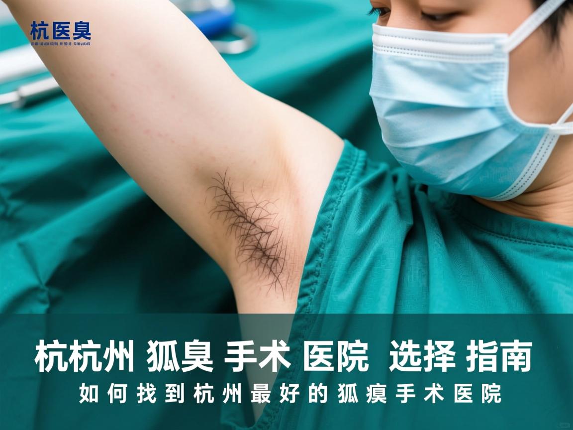 杭州狐臭手术医院选择指南，如何找到杭州最好的狐臭手术医院
