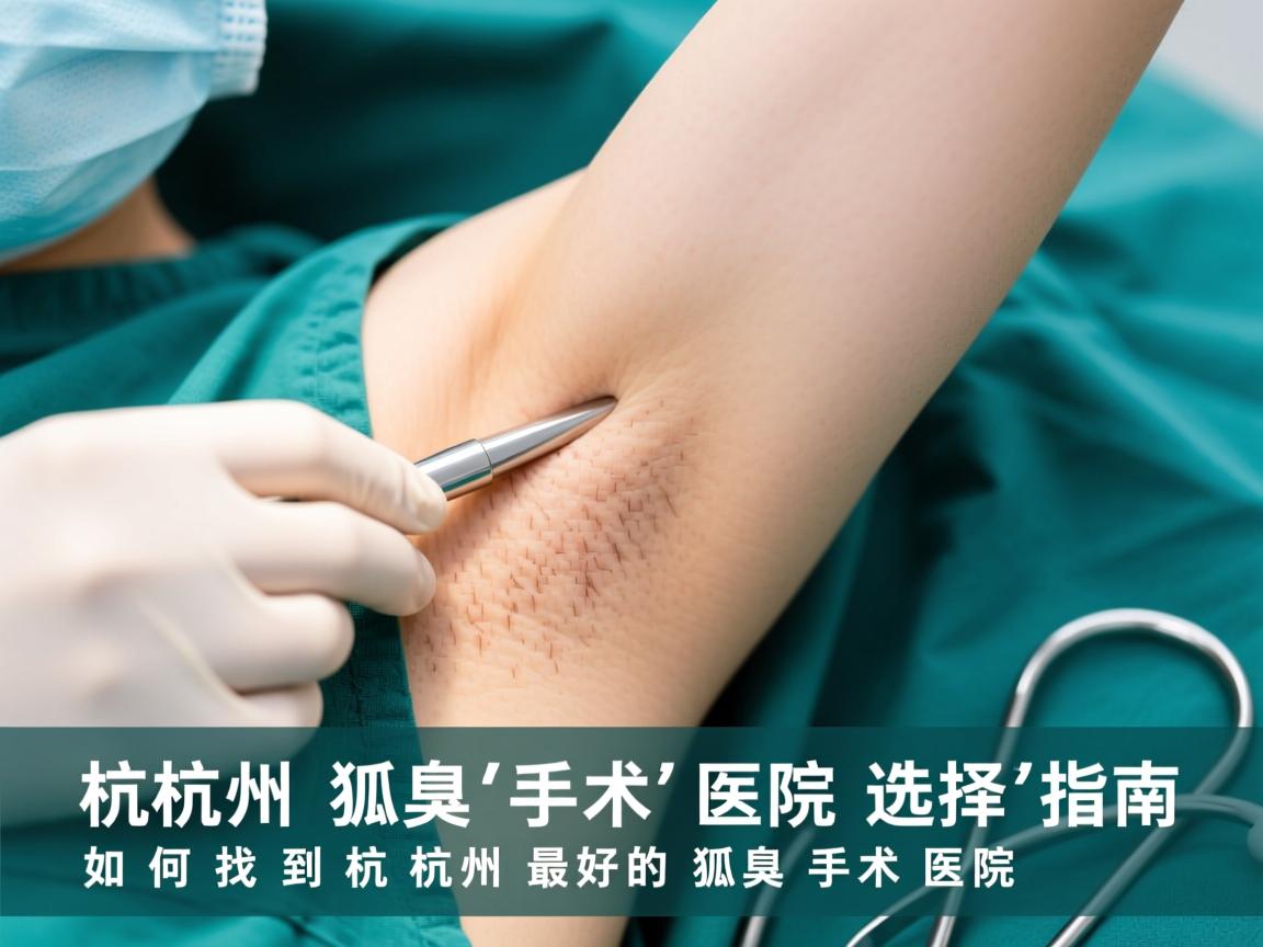 杭州狐臭手术医院选择指南，如何找到杭州最好的狐臭手术医院