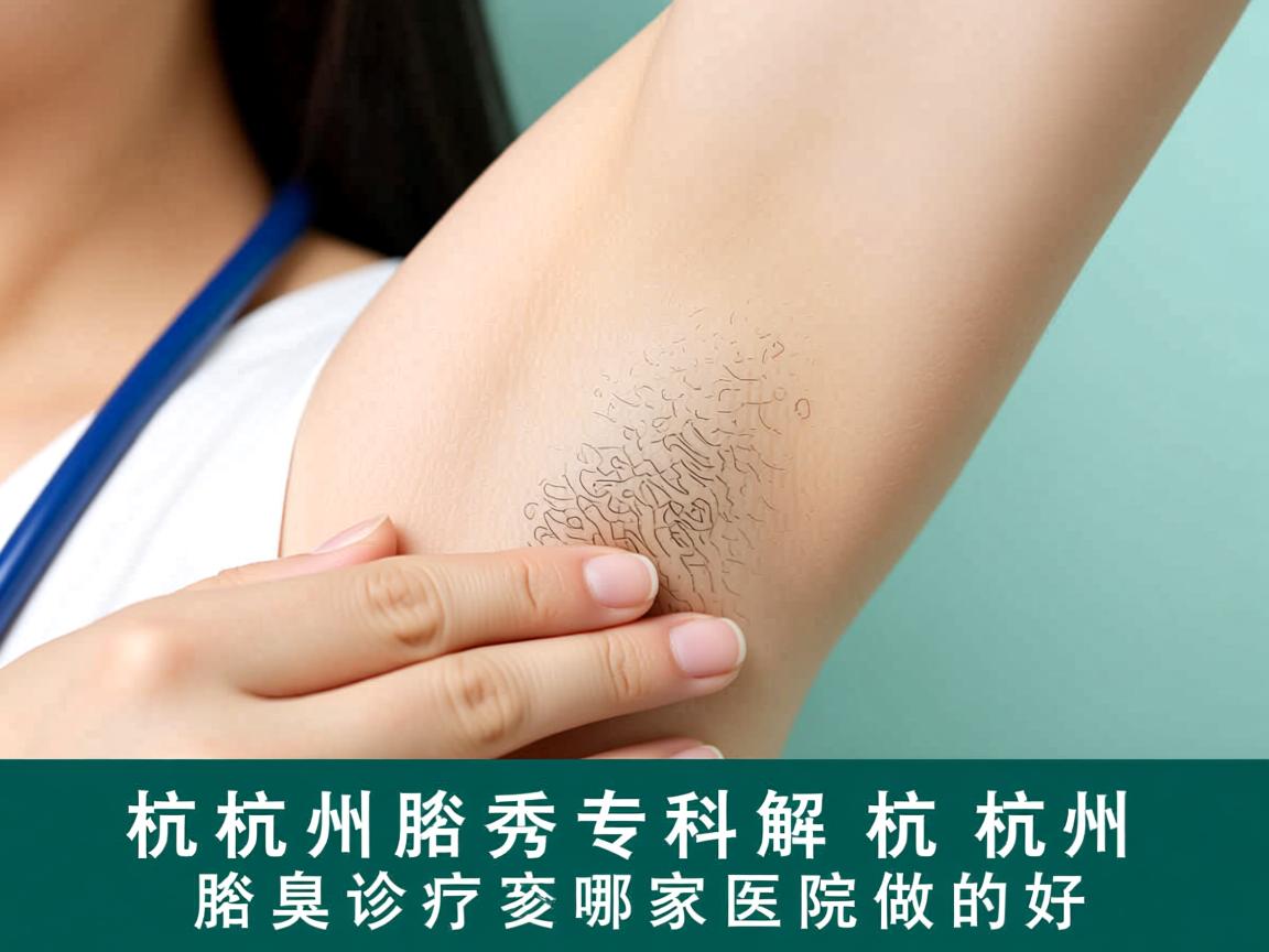 杭州腋秀专科解析，杭州腋臭诊疗哪家医院做的好