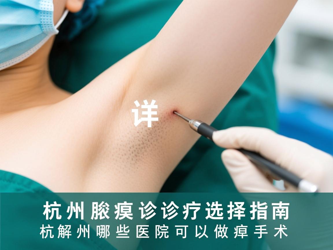 杭州腋臭诊疗选择指南,详解杭州哪些医院可以做腋臭手术 杭州腋臭诊疗选择指南,详解杭州哪些医院可以做腋臭手术
