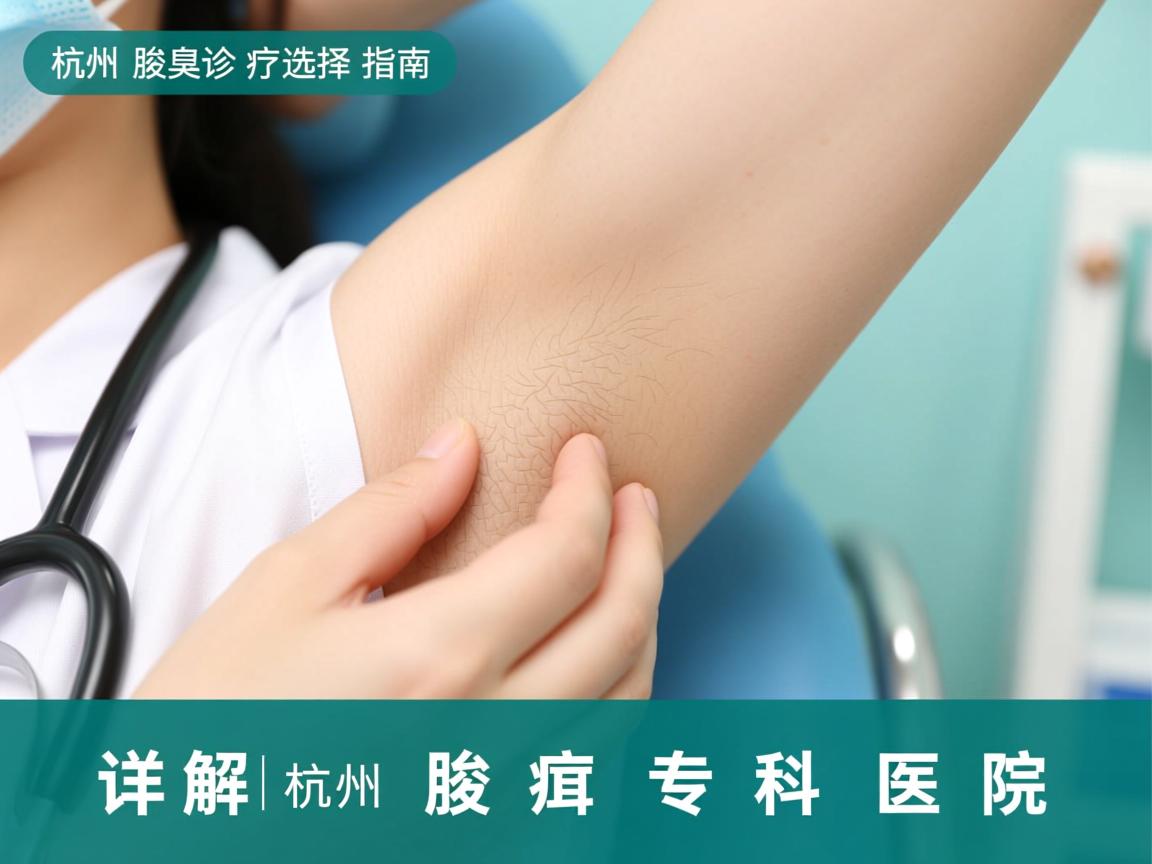 杭州腋臭诊疗选择指南，详解杭州腋臭专科医院