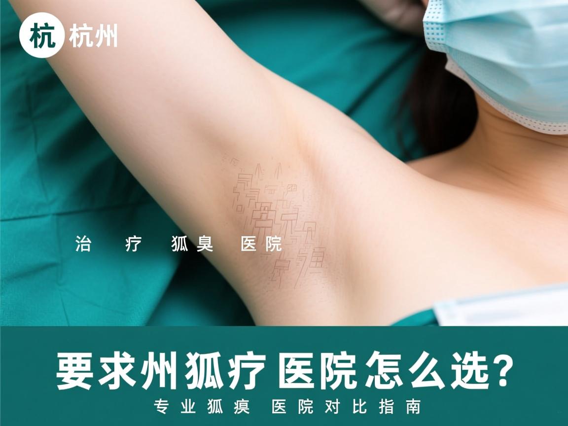 杭州治疗狐臭医院怎么选？专业狐臭医院对比指南