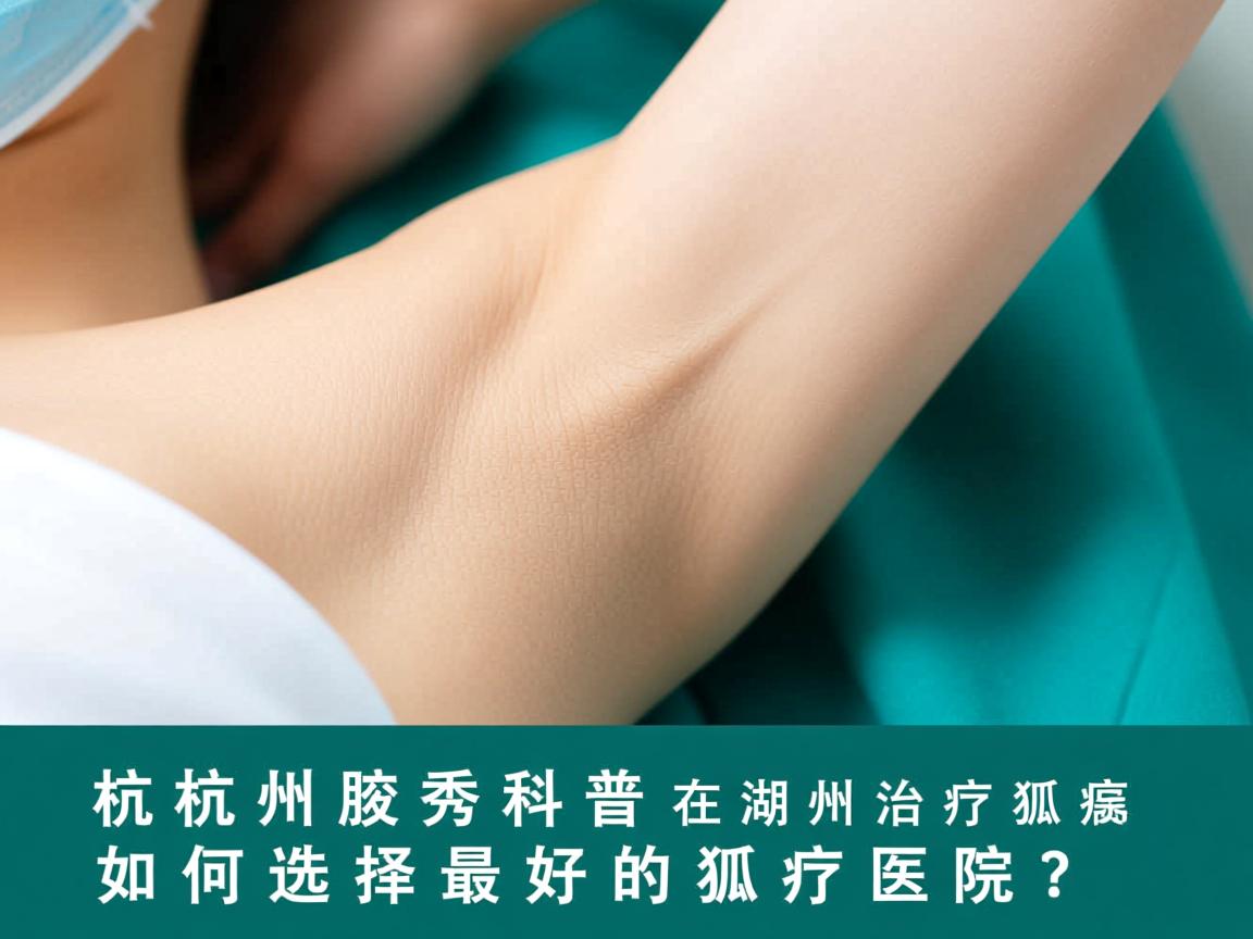 杭州腋秀科普，在湖州治疗狐臭，如何选择最好的狐臭医院？