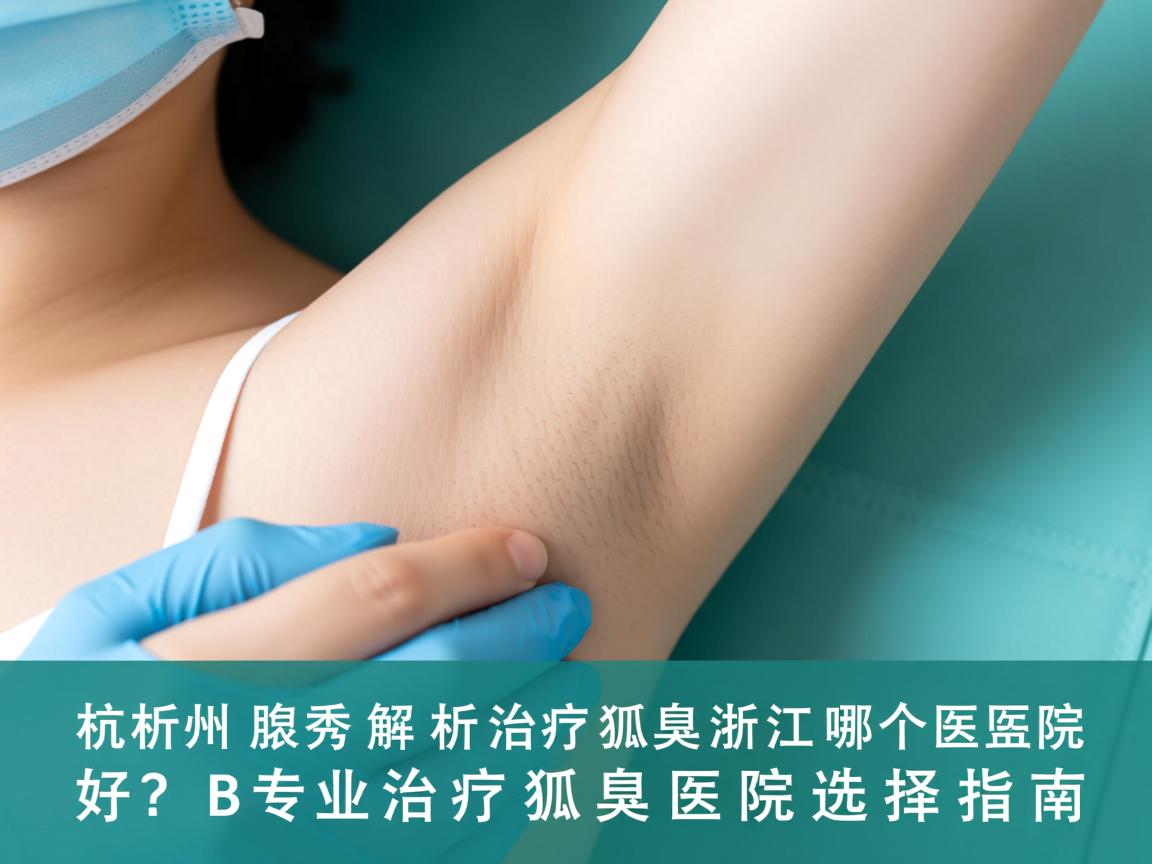 杭州腋秀解析，治疗狐臭浙江哪个医院好？专业治疗狐臭医院选择指南