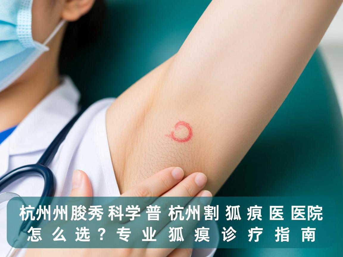 杭州腋秀科普，杭州割狐臭医院怎么选？专业狐臭诊疗指南