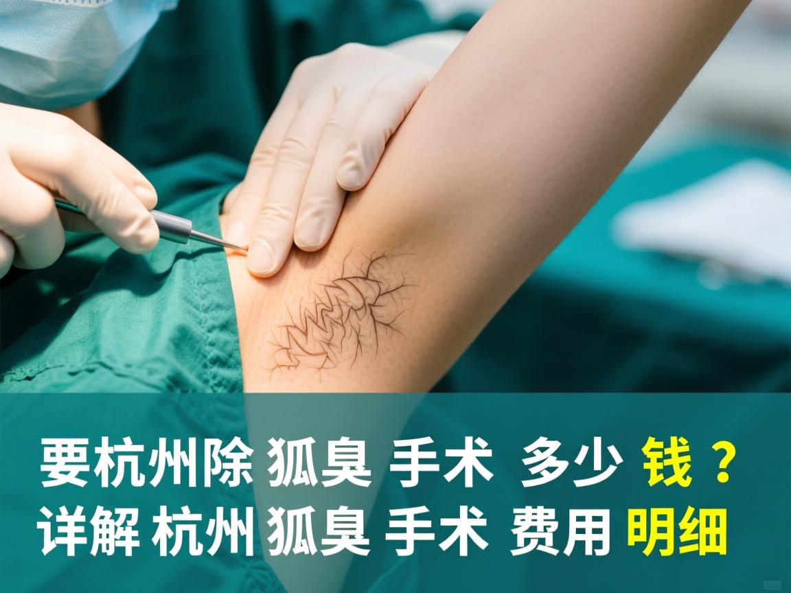 杭州除狐臭手术多少钱？详解杭州狐臭手术费用明细
