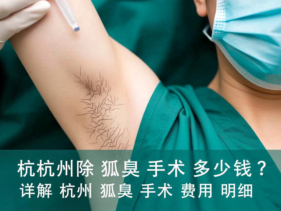 杭州除狐臭手术多少钱？详解杭州狐臭手术费用明细