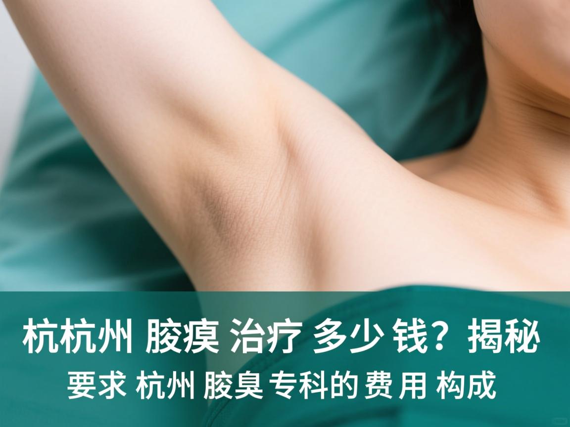 杭州腋臭治疗多少钱？揭秘杭州腋臭专科的费用构成