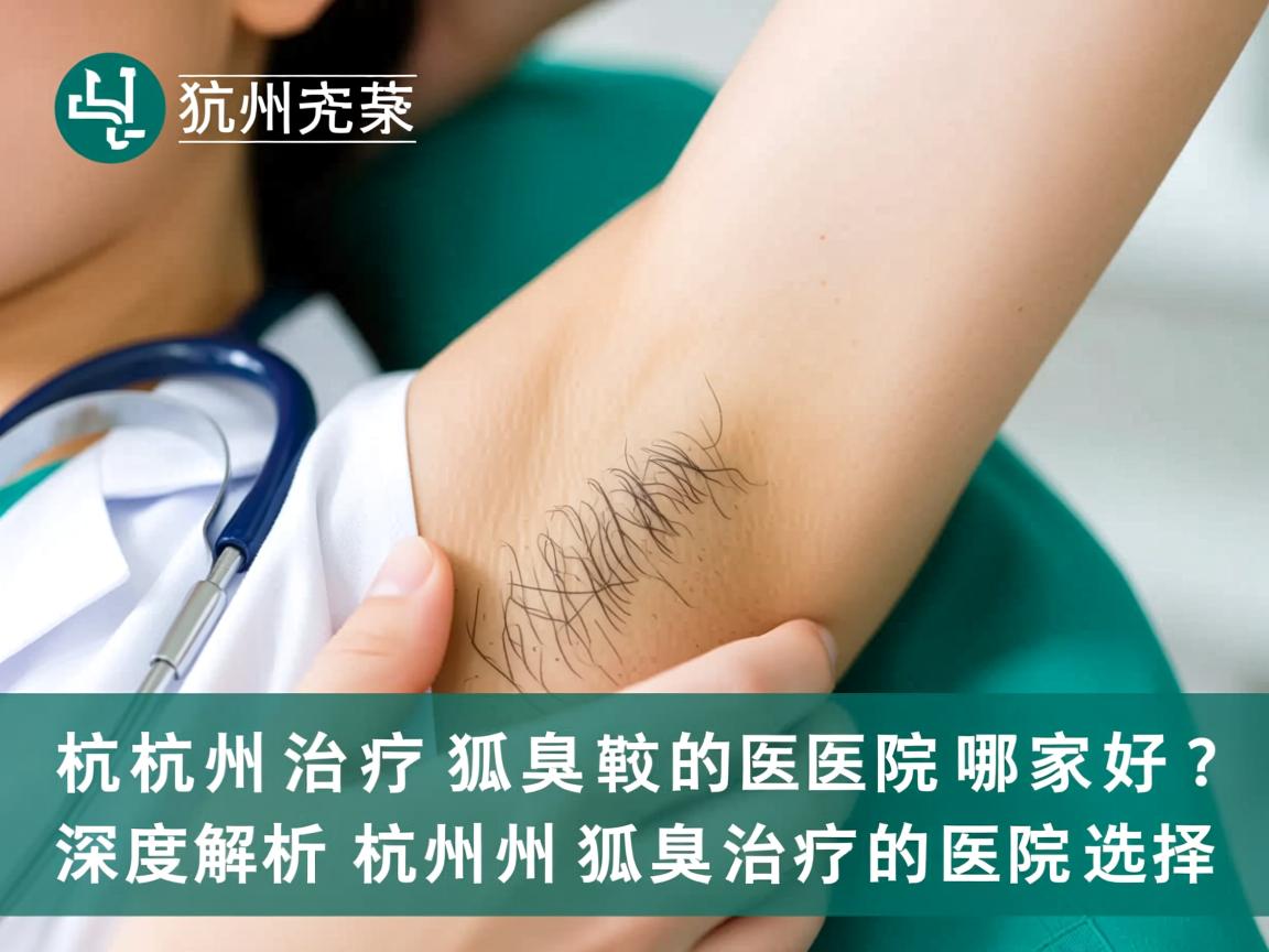 杭州治疗狐臭的医院哪家好？深度解析杭州狐臭治疗的医院选择