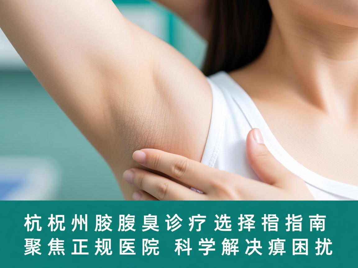 杭州腋臭诊疗选择指南,聚焦正规医院,科学解决腋臭困扰 杭州腋臭诊疗选择指南,聚焦正规医院,科学解决腋臭困扰