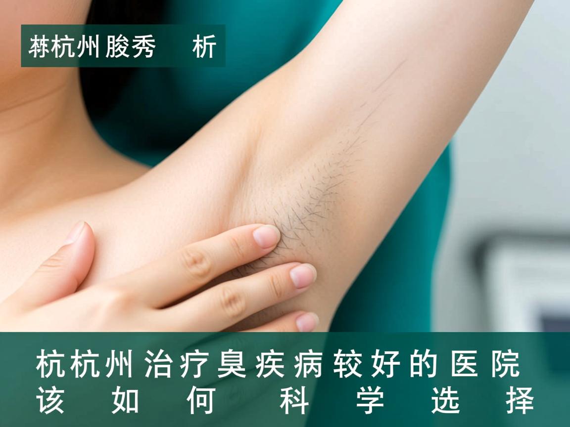 杭州腋秀解析，杭州治疗腋臭疾病较好的医院该如何科学选择