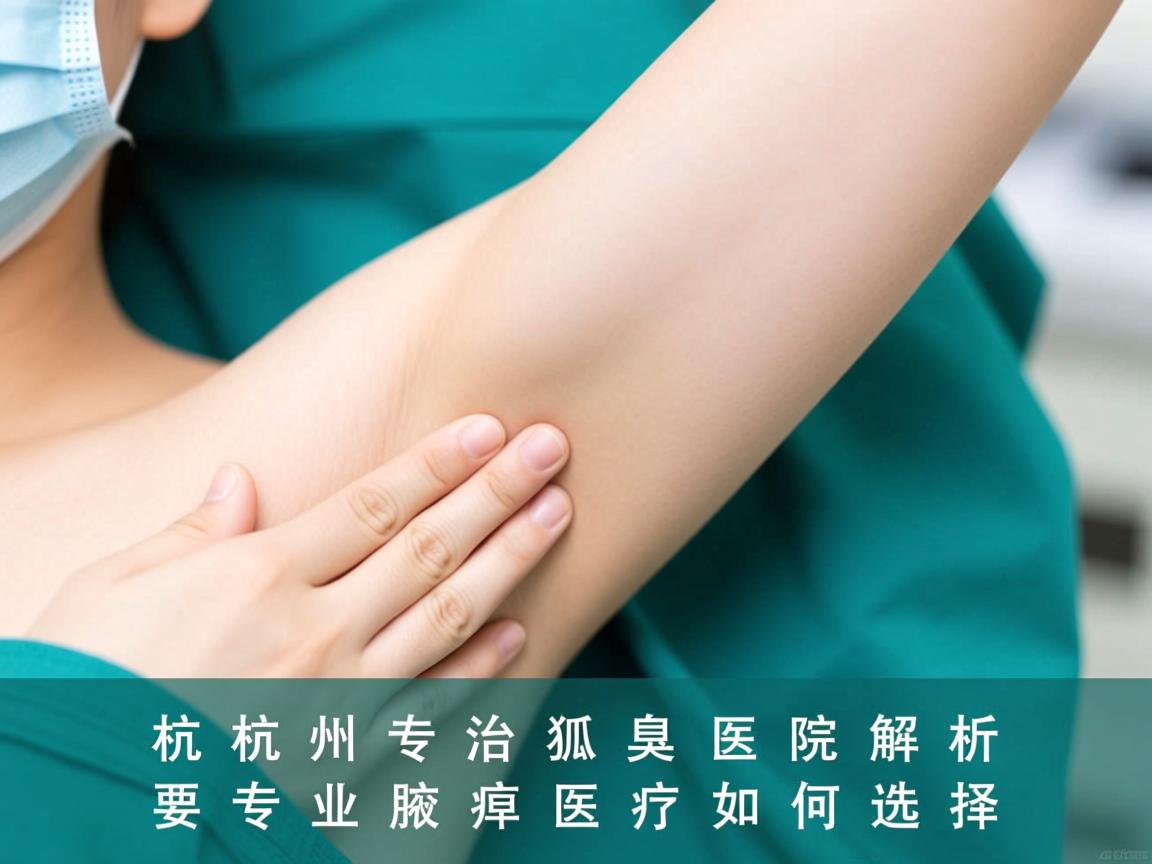 杭州专治狐臭医院解析，专业腋臭医疗如何选择