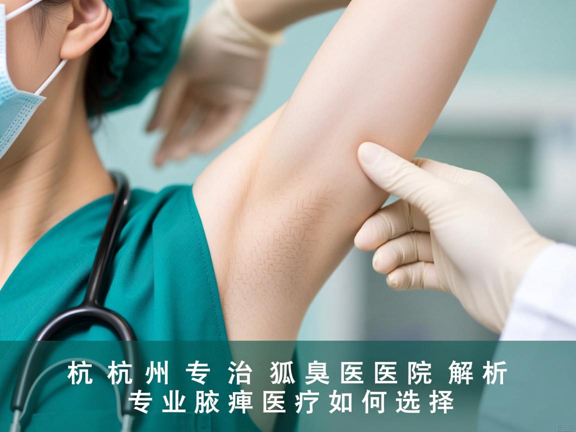 杭州专治狐臭医院解析，专业腋臭医疗如何选择